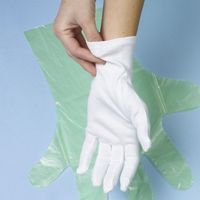 12 paires de gants en coton Papstar, blanc, taille L