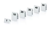 Chevalet numérotation des tables 1-50, plastique