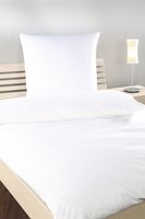 Taie d'oreiller TB 26 / G11, 100% coton, avec fermeture portefeuille, blanc, 80 x 80 cm + 20 cm HV