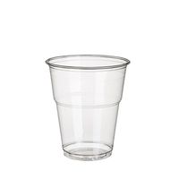 70 tasses de boisson froide Papstar, PLA, « pure », 0,3 l, Ø 9,5 cm x hauteur : 11 cm limpide avec bord en mousse