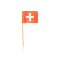 Papstar Deko-Flaggen-Picker "Schweiz" - 100 Stk