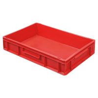Bac empilable Euro 600 x 400 mm, rouge - 120 mm