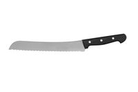 Schneider acier inoxydable couteau à pain ondulé 26 cm, noir