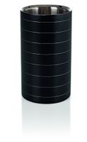 Flaschenkühler, Edelstahl, schwarz, Höhe 20cm