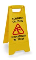 Aufsteller "Achtung Rutschgefahr" / "Caution Wet Floor"