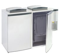 Refroidisseur de déchets professionnel 2 x 240 litres 