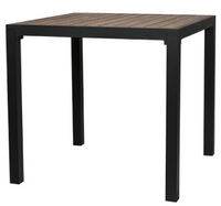 Table de terrasse Morlan 80 x 80 noire