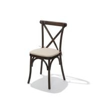 Coussin d'assise rembourré écru pour chaise (de bar) Crossback, 460 x 450 x 20 mm