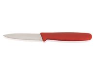 Couteau de cuisine professionnel avec manche coloré HACCP-, lame 8cm, couleur : rouge