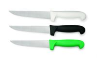 Couteau de boucherie professionnel -HACCP-, couleur : vert, longueur de la lame 16cm