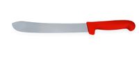 Couteau de boucherie professionnel -HACCP-, couleur : rouge, longueur de la lame 25cm