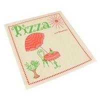 Papstar 100 Pizzataschen, Pergamin 30 cm x 30 cm "Cafeteria" fettdicht