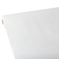 Nappe de table Papstar, aspect textile, non-tissé « soft selection », 25 m x 1,18 m, blanc