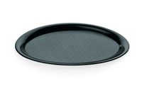 Cafe- Tablett oval aus Polypropylen schwarz, 29,0 cm x 22 cm