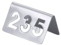 Plaque de numéro de table avec chiffres découpés jusqu'à 250