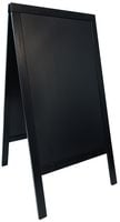 Panneau double de 120 cm, noir, surface : 58 cm x 88 cm