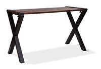 Table Old Dutch avec plateau en Barnwood 1800 x 800 x 1100 mm - cadre en X