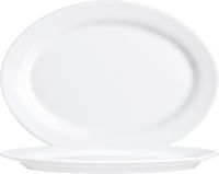 Arcoroc Restaurant White Platte oval 32 cm, weiß