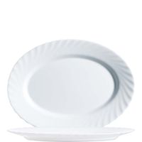 Arcoroc Platte oval, Arcoroc Trianon Uni weiß, 29cm
