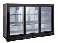 Réfrigérateur bar ECO 320 litres à portes coulissantes noir