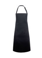 Latzschürze Basic 75 x 90 cm, mit Schnalle und Tasche, schwarz