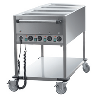Chariot bain-marie 4 cuves GN 1/1