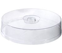 Cloche à tarte plate, transparente, 30 cm