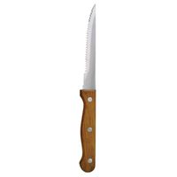 Couteau à steak Olympia avec manche en bois - 12 pièces