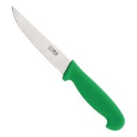 Couteau universel Hygiplas, tranchant droit, 10 cm, vert