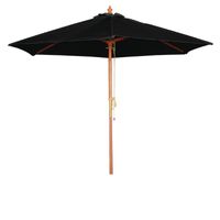Parasol Bolero rond, noir, 3 mètres
