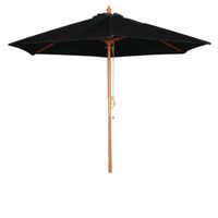 Parasol Bolero rond, noir, 2,5 mètres