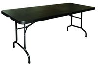 Table pliable au centre Bolero noire 1829mm
