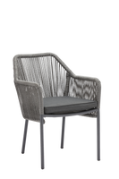Chaise de terrasse Belaric grise – 4 pièces