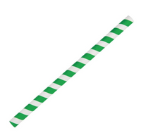 Fiesta Green Smoothie-Trinkhalm Papier grün gestreift 210 mm