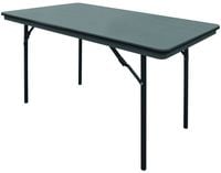 Table rectangulaire pliante grise en ABS Bolero 1830mm