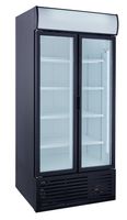 Réfrigérateur à boissons PROFI 783 Slim avec portes battantes, noir