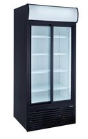 Réfrigérateur à boissons PROFI 783 Slim avec portes coulissantes, noir