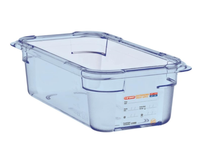 Araven GN1/4 ABS Lebensmittelbehälter blau 100 mm