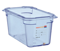 Araven GN1/4 ABS Lebensmittelbehälter blau 150 mm