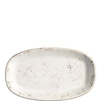 Bonna Premium Porcelain Grain Gourmet Platte oval 24 x 14 cm, weiß