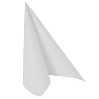 50 serviettes de table Papstar « Collection ROYAL » 1/4 de pli 40 cm x 40 cm blanc