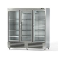 Coreco Edelstahltiefkühlschrank US Range 2200 mit Glastür