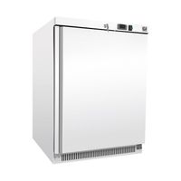 Gastro-Inox Kühlschrank aus weissem Stahl 200 Liter, statisch gekühlt mit Ventilator