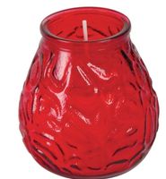Bougies vénitiennes Bolsius Lowboy, coloris rouge - 12 pièces