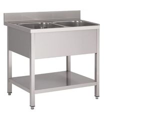Spultisch Basic 12x6 Mit 2 Becken Online Shop Gastro Hero
