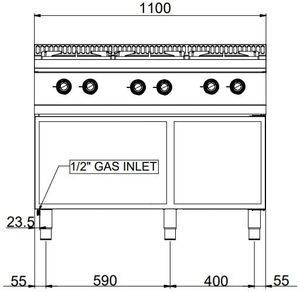 Gasherd Dexion Serie 77 - 110/70 42 kW