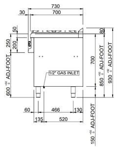 Gasherd Dexion Serie 77 - 110/70 42 kW