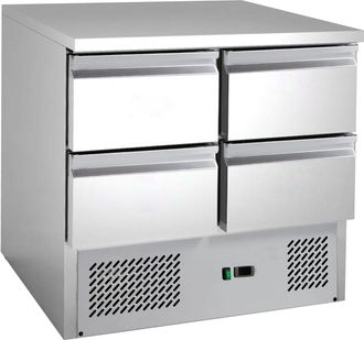 GastroHero Kühltisch ECO 1/4 Mini - Professioneller Gastronomiebedarf