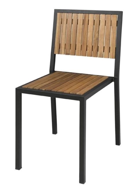 Bolero Stahl- und Akazienholzstühle ohne Armlehnen Online-Shop GASTRO-HERO