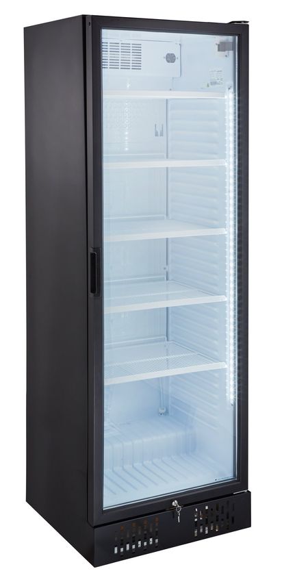 2-türiger aufklappbarer Getränkekühlschrank Kühlschrank auf Rädern mit Licht